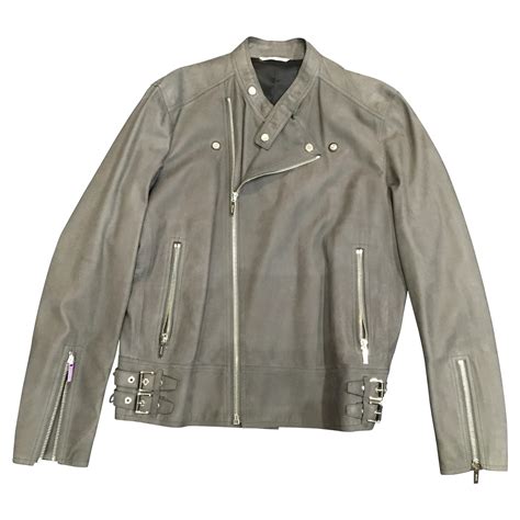 grey dior jacket|dior leather jacket.